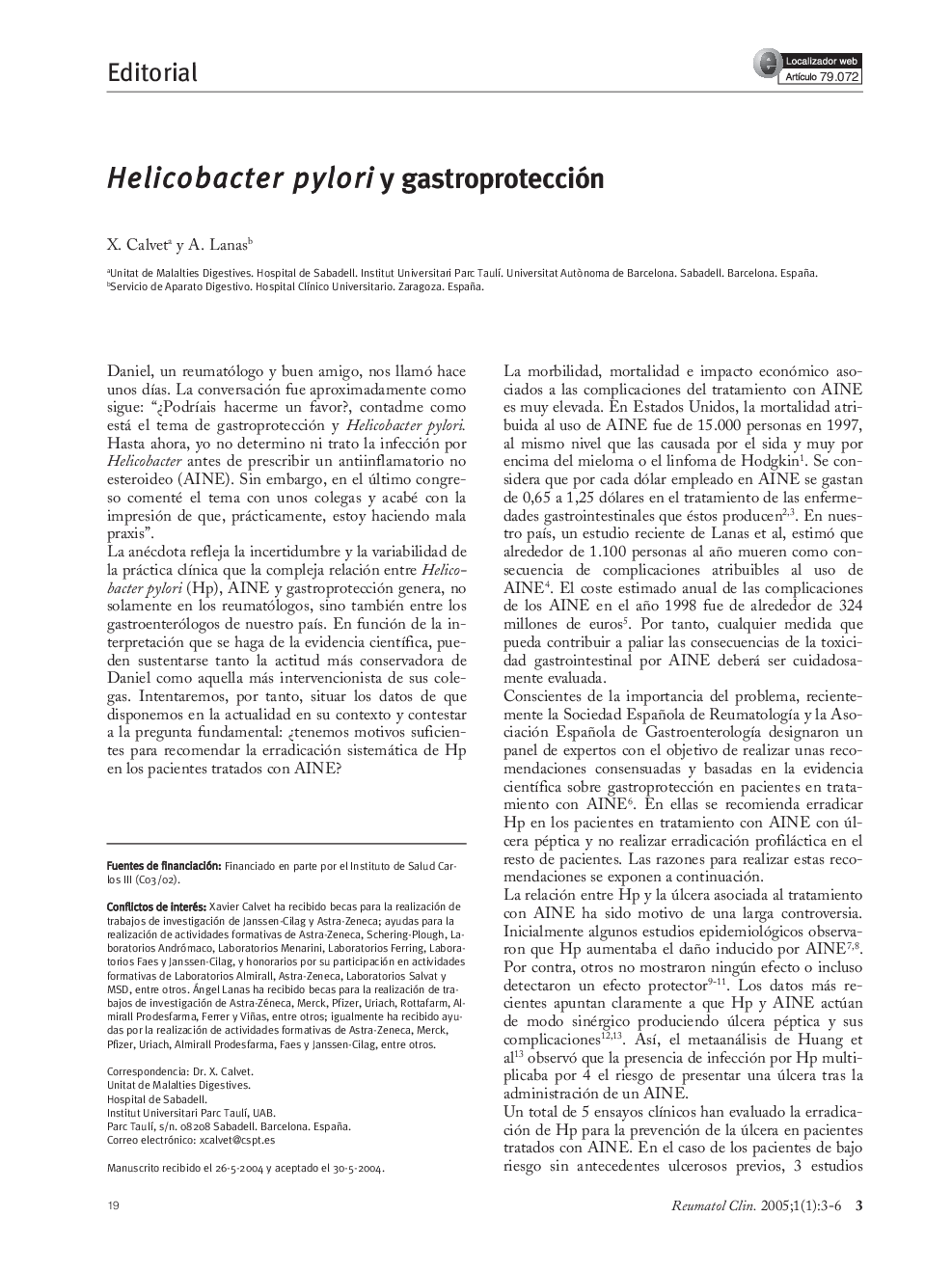 Helicobacter pylori y gastroprotección