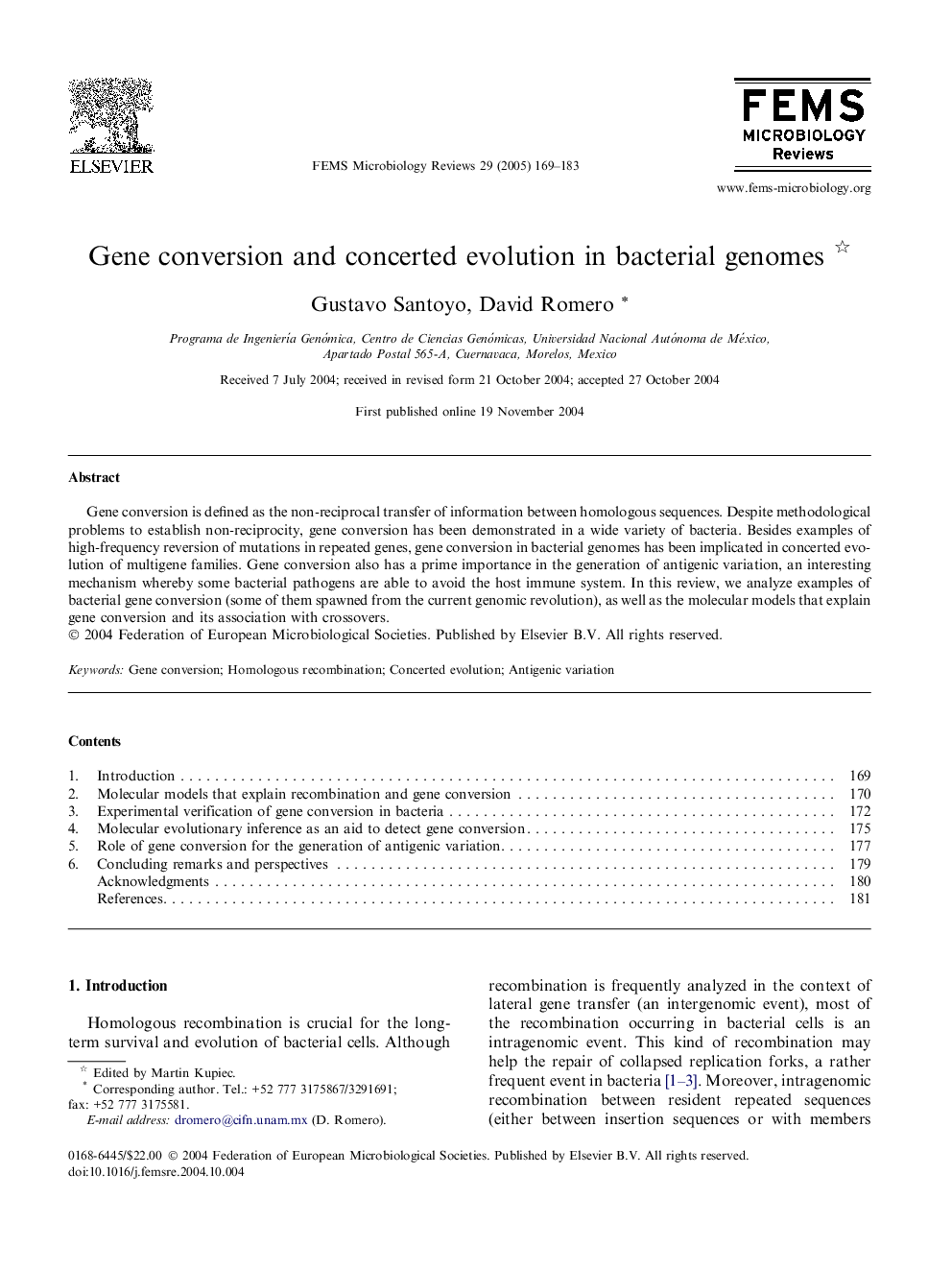 Gene conversion and concerted evolution in bacterial genomes