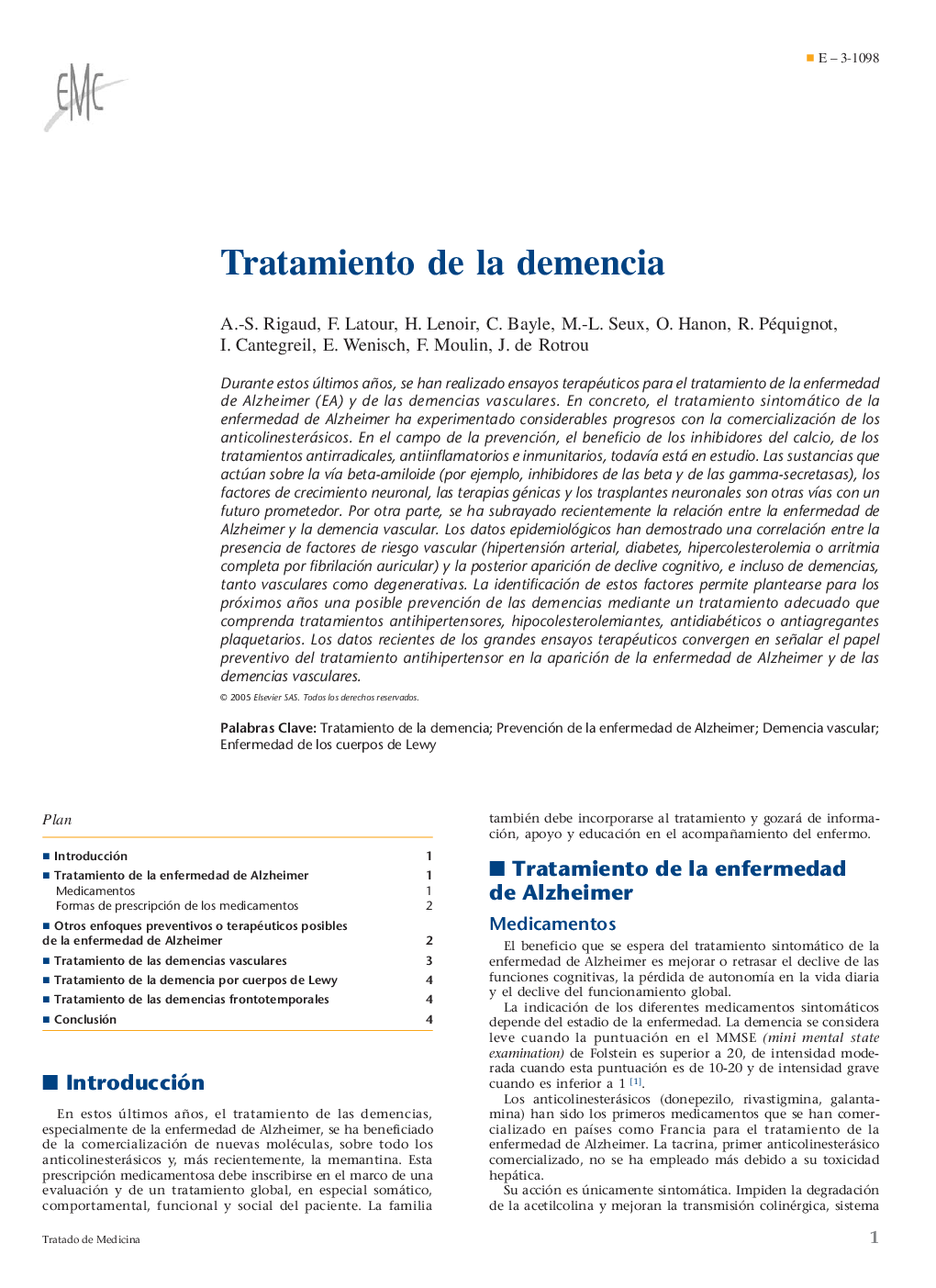 Tratamiento de la demencia