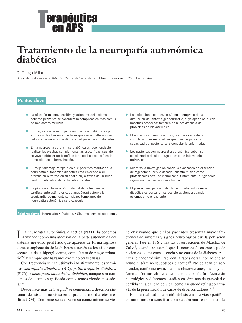 Tratamiento de la neuropatÃ­a autonómica diabética