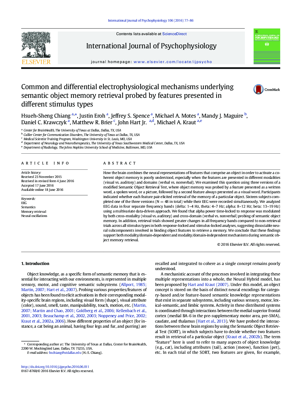 Common and differential electrophysiological mechanisms underlying semantic object memory retrieval probed by features presented in different stimulus types