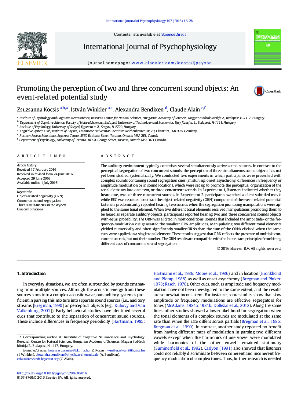 Promoting the perception of two and three concurrent sound objects: An event-related potential study