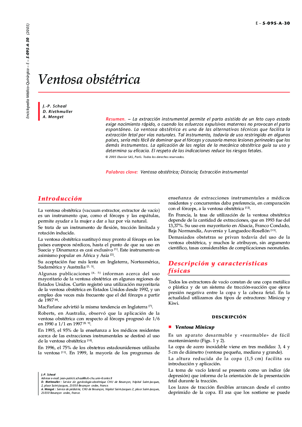 Ventosa obstétrica