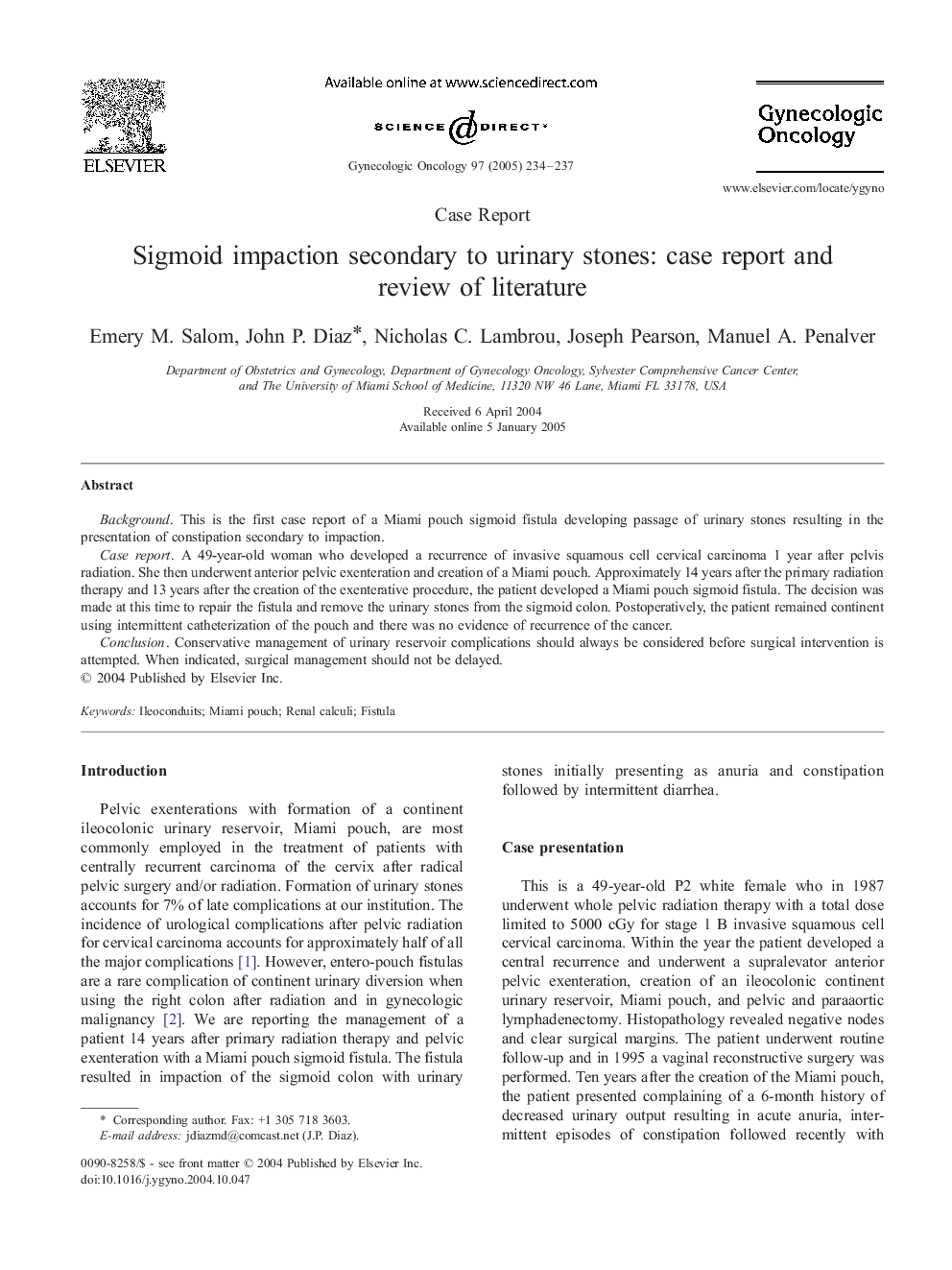 Sigmoid impaction secondary to urinary stones: case report and review of literature