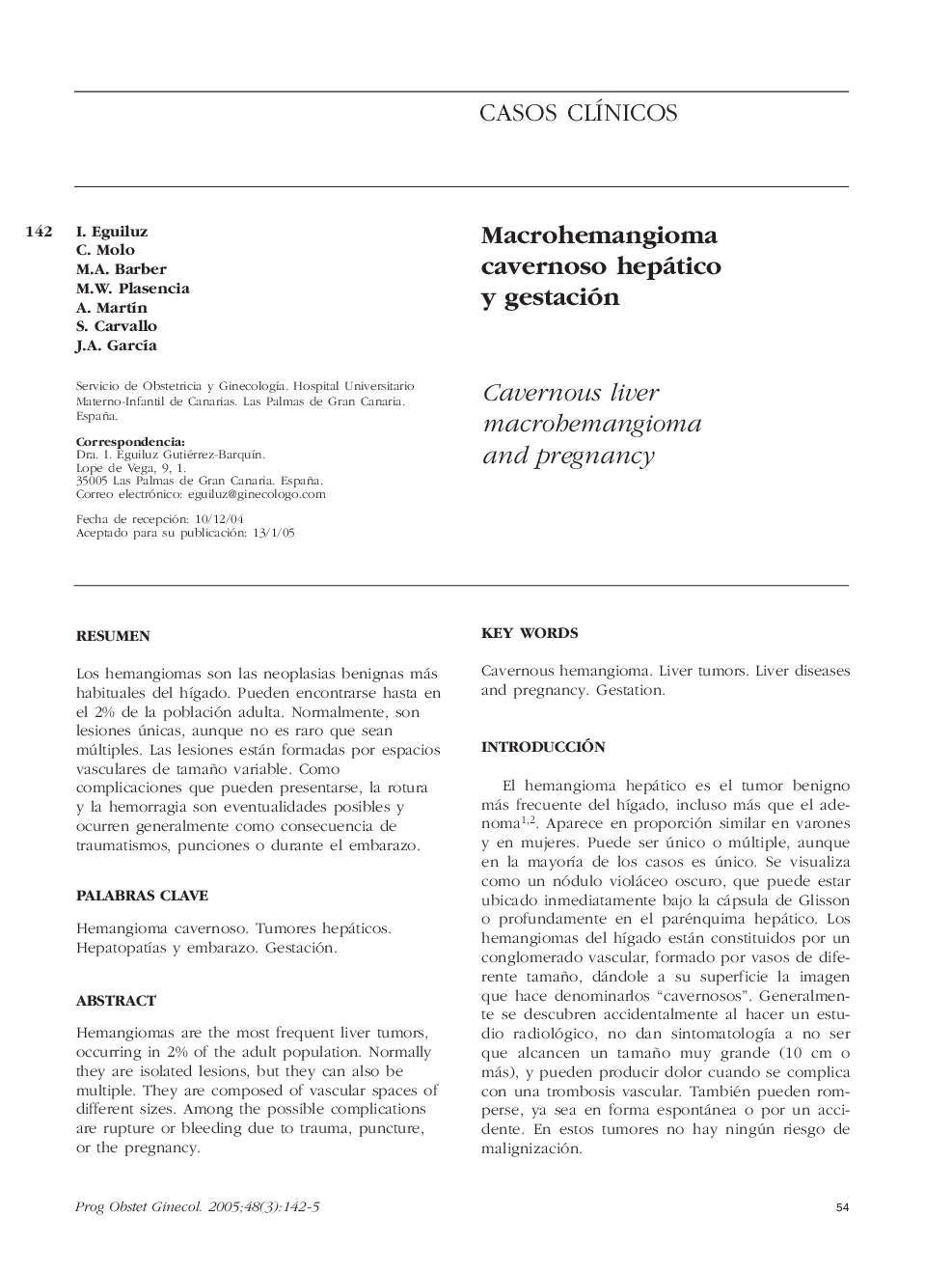 Macrohemangioma cavernoso hepático y gestación