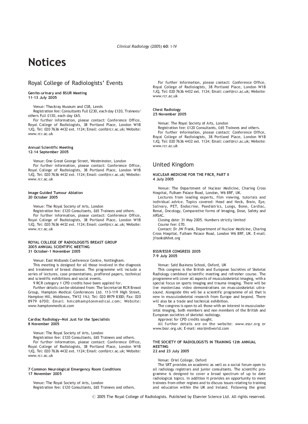 4 BLUE pages NOTICES: update as shown