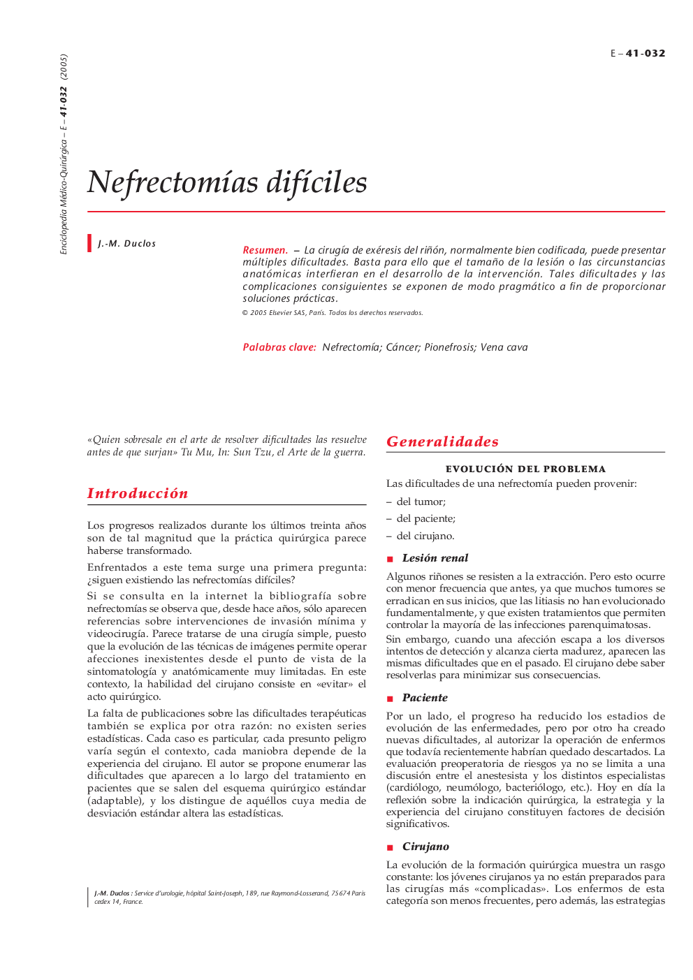 NefrectomÃ­as difÃ­ciles