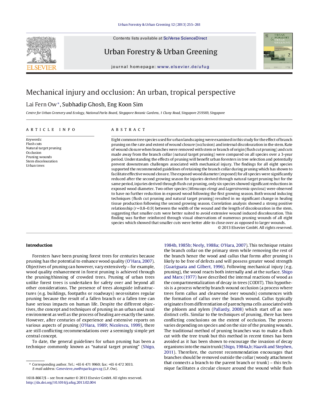 Mechanical injury and occlusion: An urban, tropical perspective