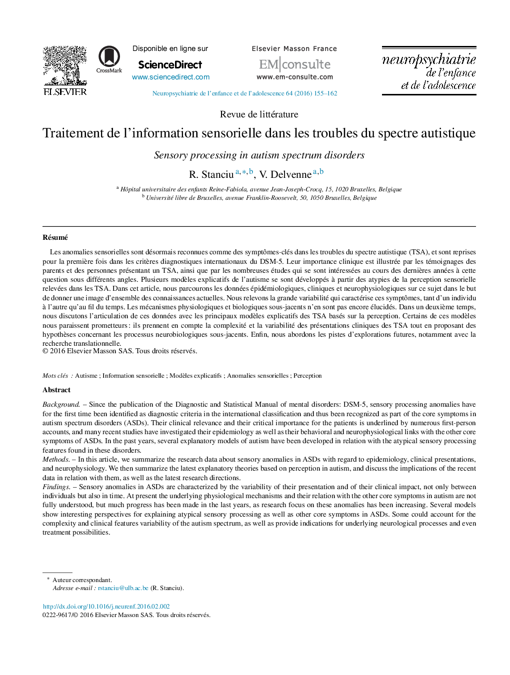 درمان اطلاعات حسی در اختلالات طیف اوتیسم 