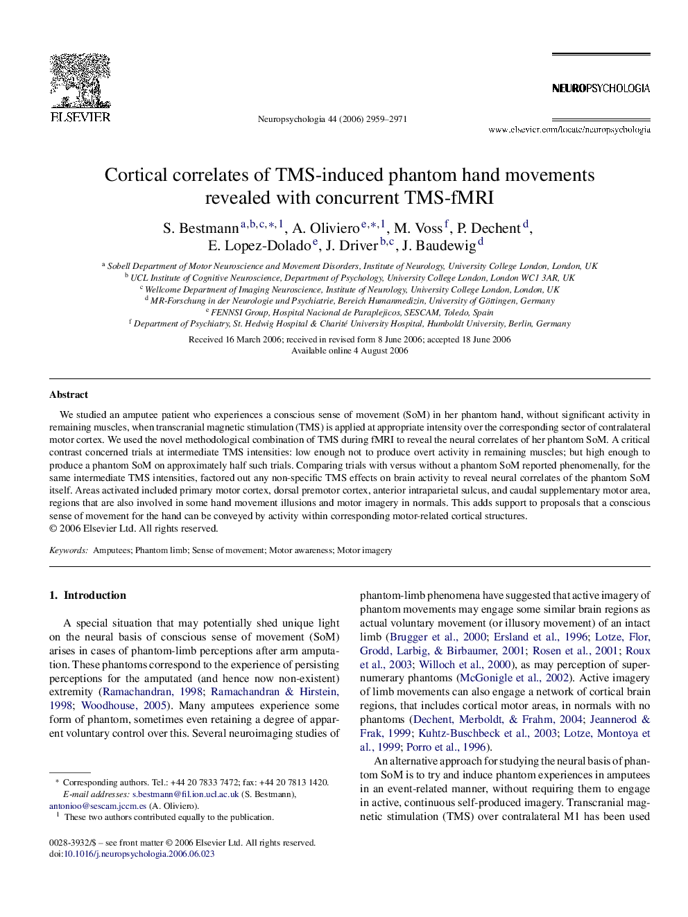 Cortical correlates of TMS-induced phantom hand movements revealed with concurrent TMS-fMRI