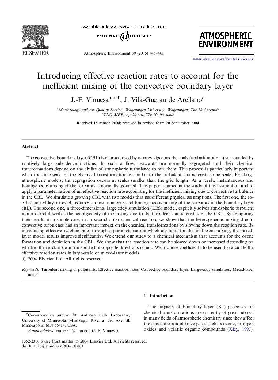 Introducing effective reaction rates to account for the inefficient mixing of the convective boundary layer