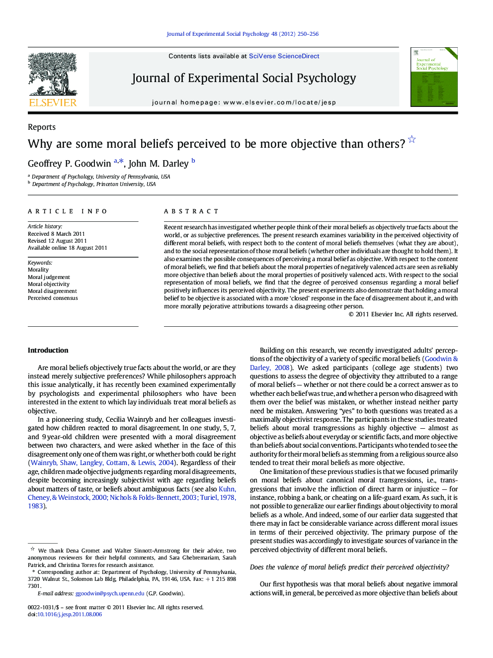 Why are some moral beliefs perceived to be more objective than others? 