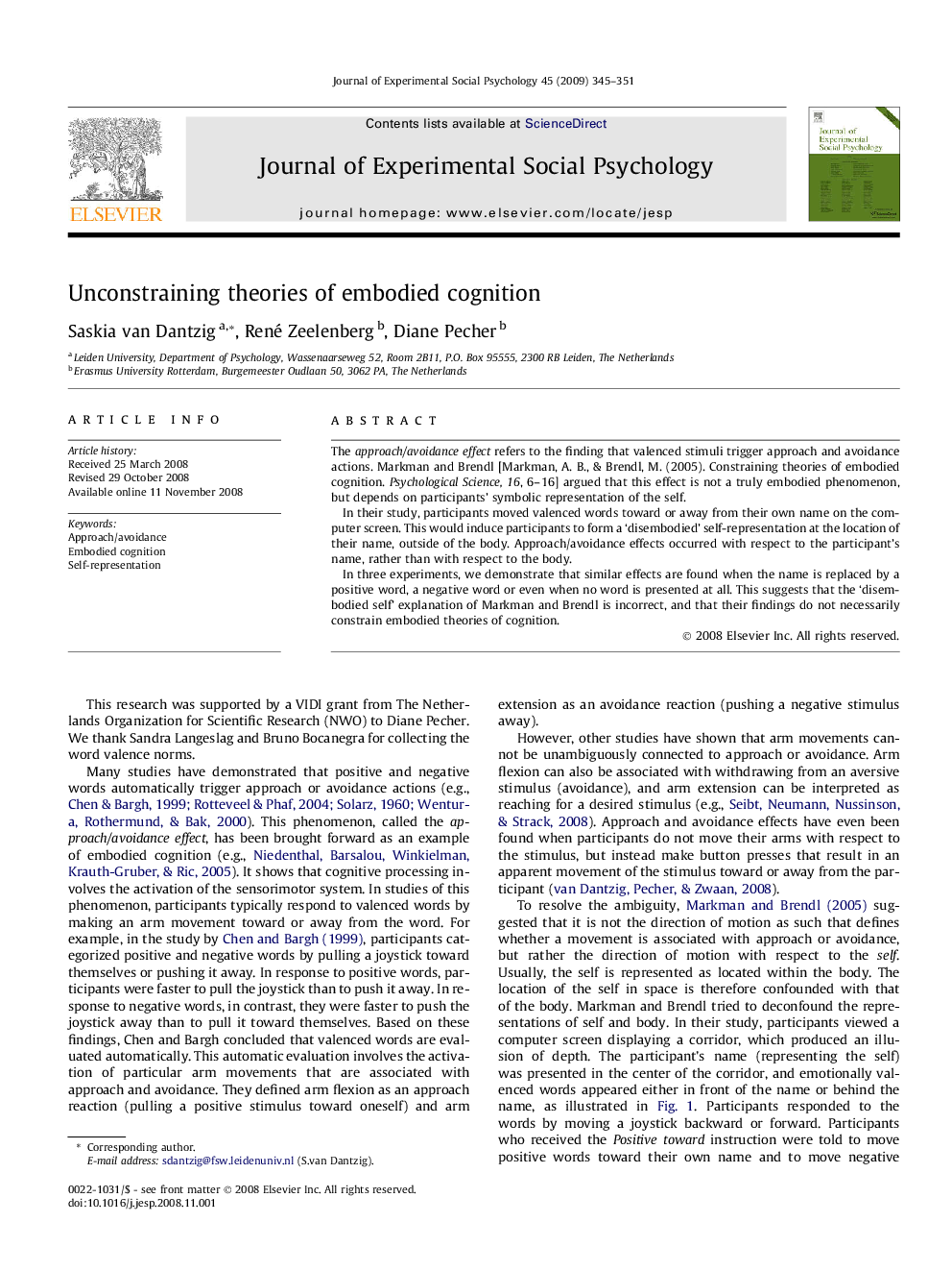 Unconstraining theories of embodied cognition