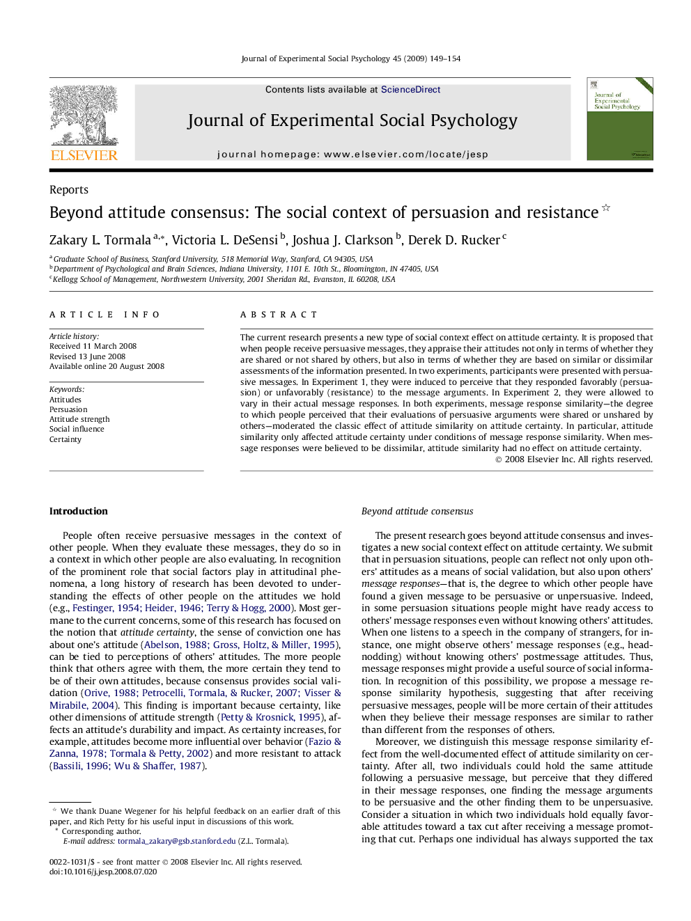 Beyond attitude consensus: The social context of persuasion and resistance 