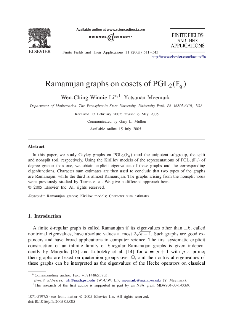 Ramanujan graphs on cosets of PGL2(Fq)