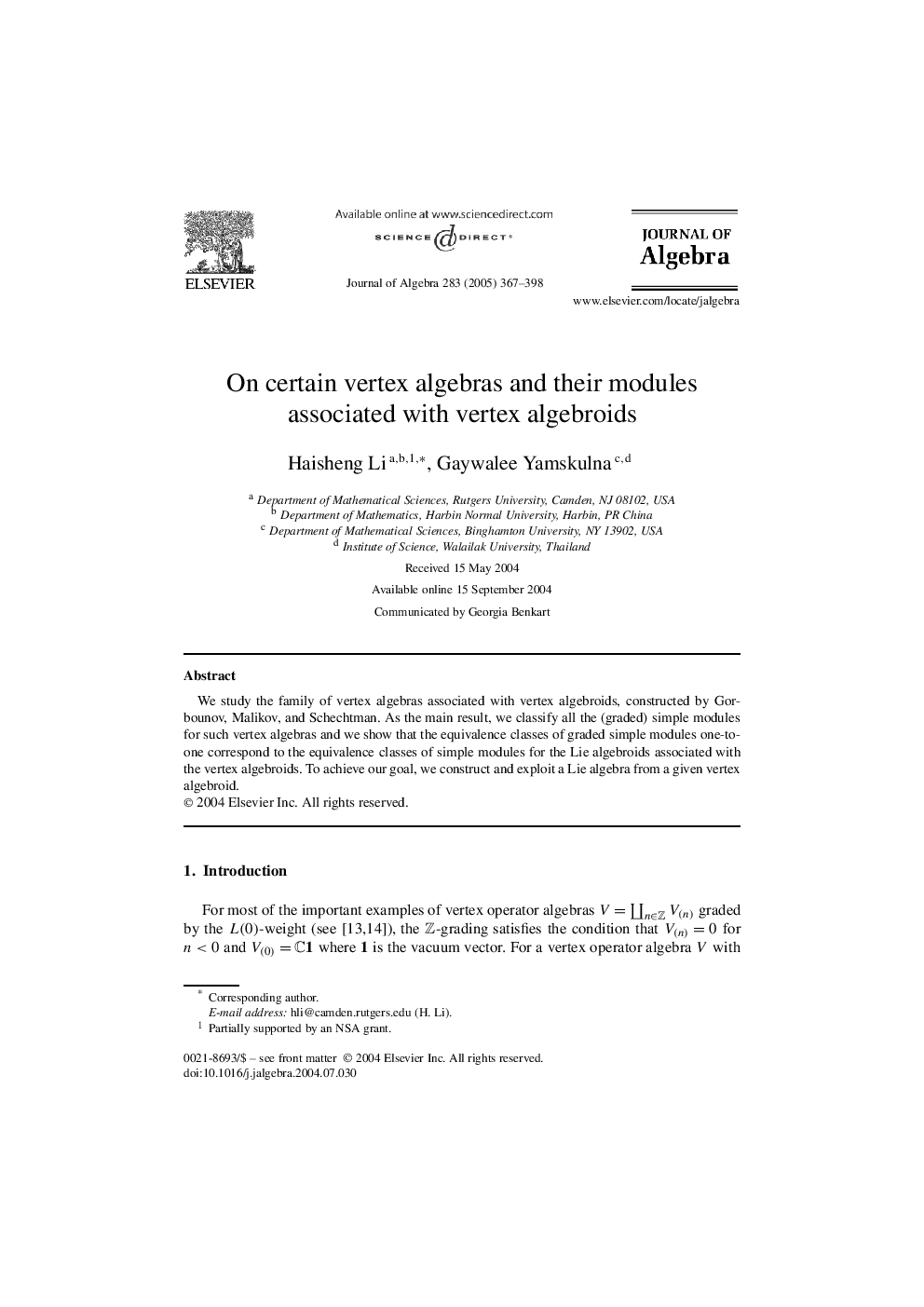 On certain vertex algebras and their modules associated with vertex algebroids