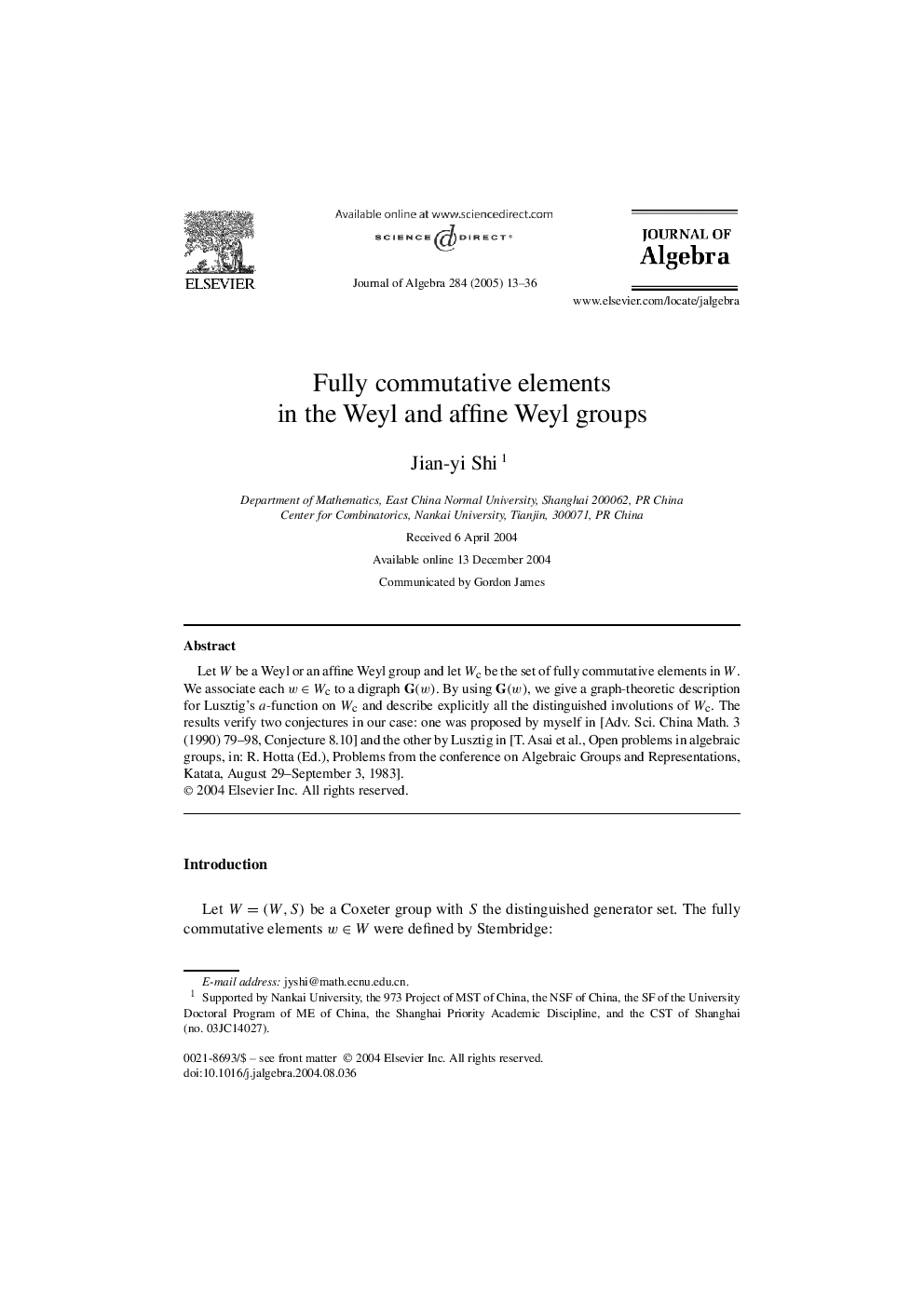 Fully commutative elements in the Weyl and affine Weyl groups