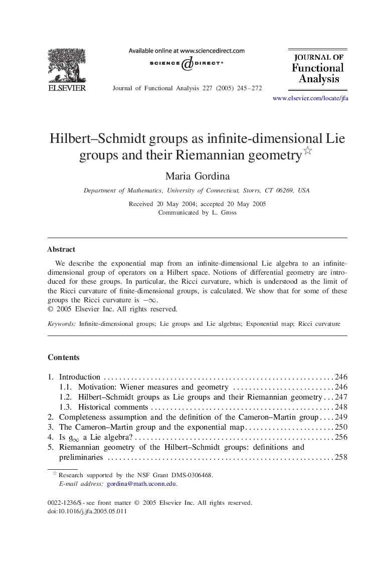 Hilbert-Schmidt groups as infinite-dimensional Lie groups and their Riemannian geometry