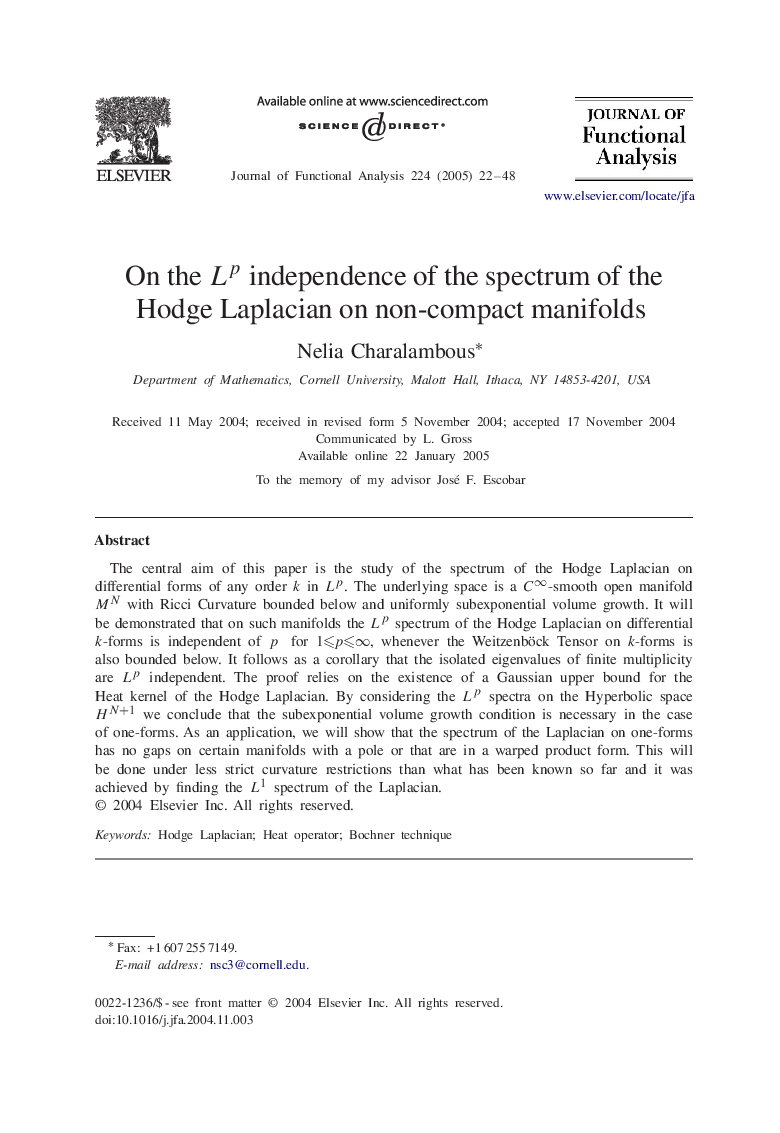 On the Lp independence of the spectrum of the Hodge Laplacian on non-compact manifolds