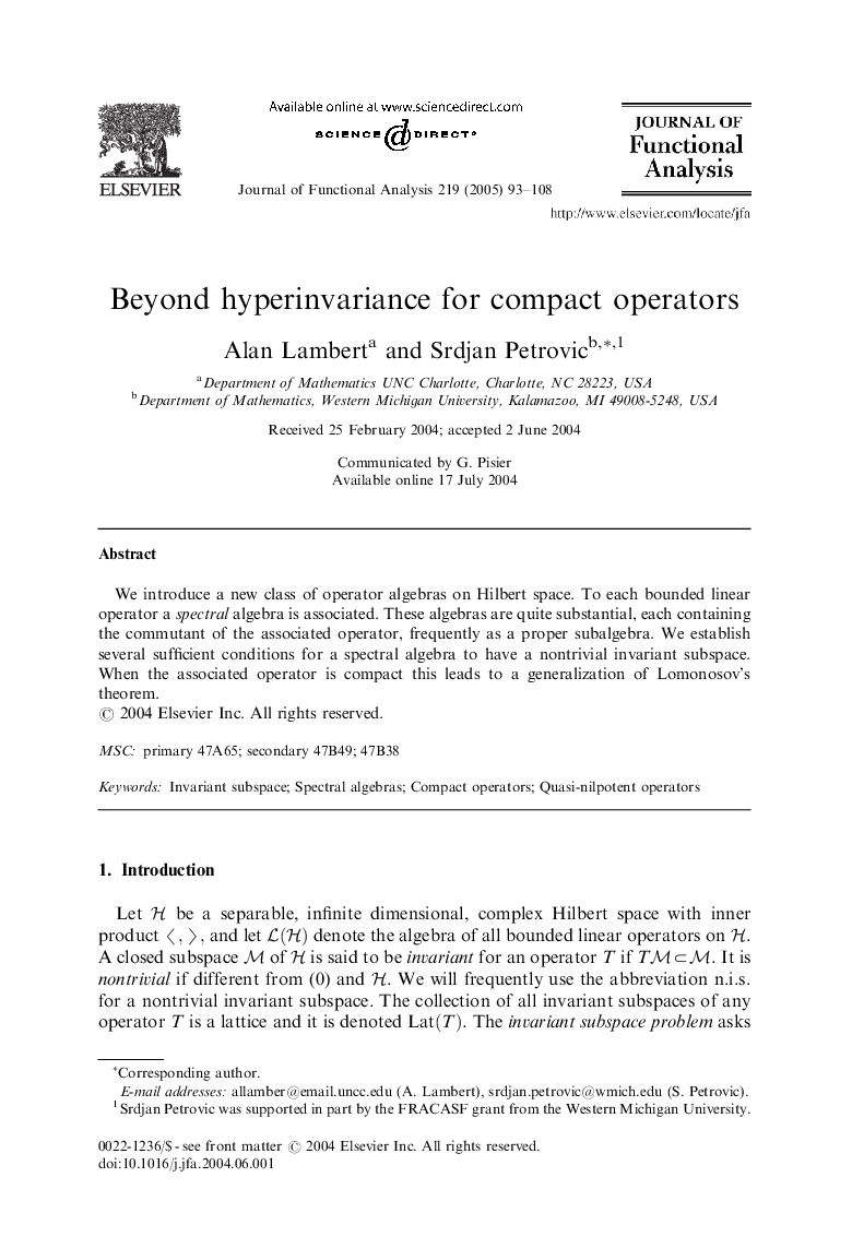 Beyond hyperinvariance for compact operators