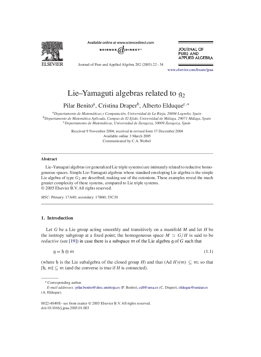 Lie-Yamaguti algebras related to g2