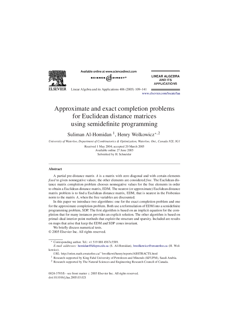 Approximate and exact completion problems for Euclidean distance matrices using semidefinite programming