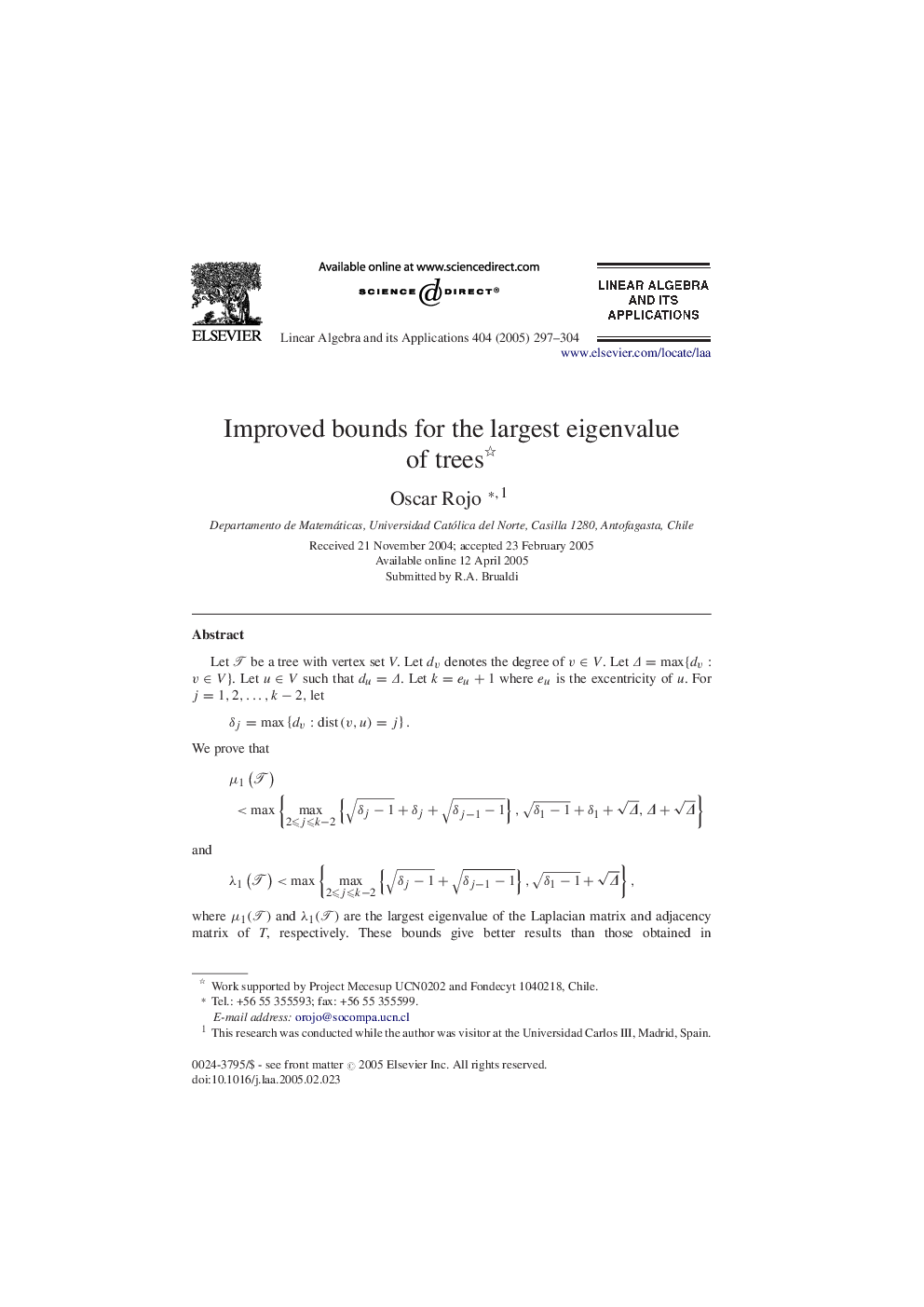 Improved bounds for the largest eigenvalue of trees