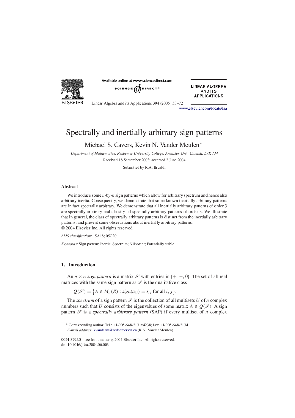 Spectrally and inertially arbitrary sign patterns