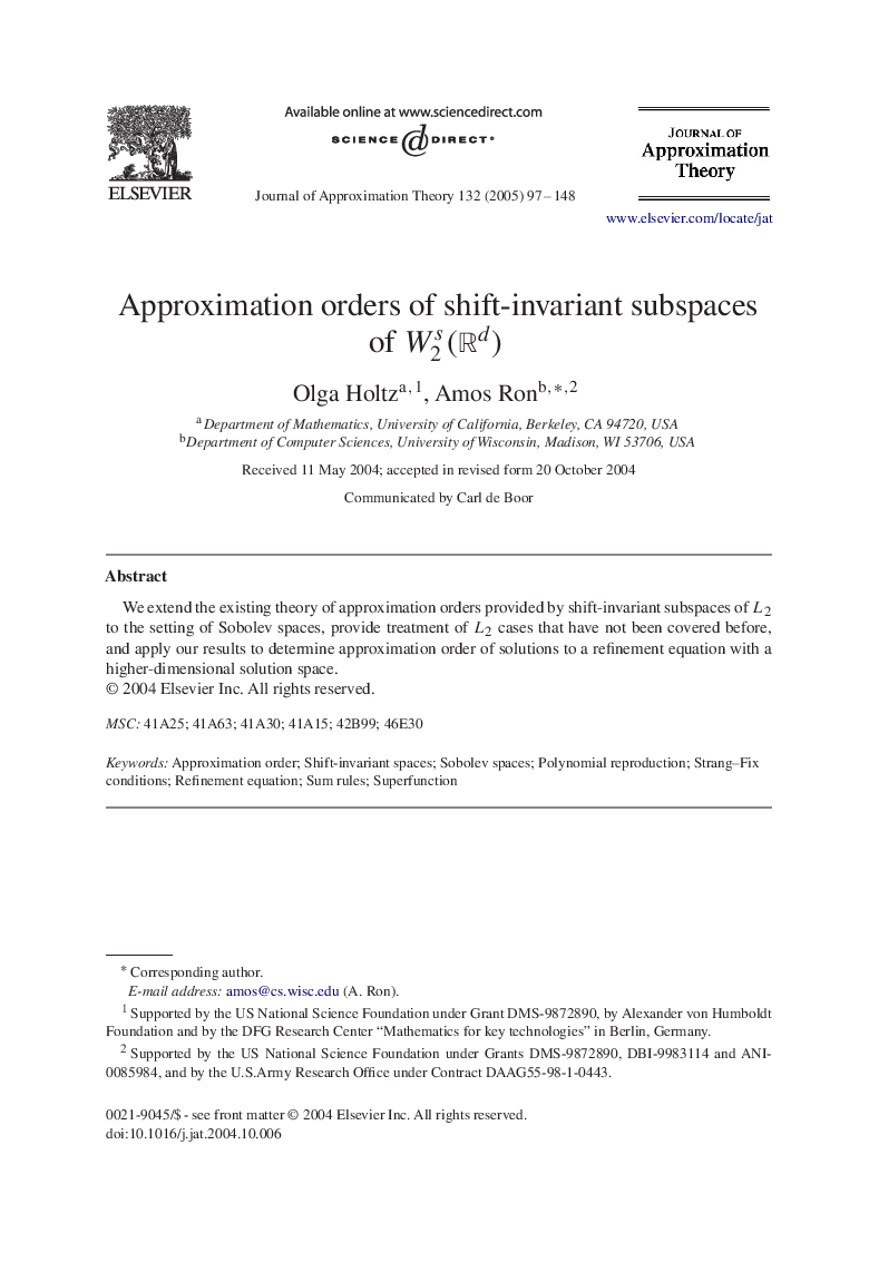 Approximation orders of shift-invariant subspaces of W2s(Rd)