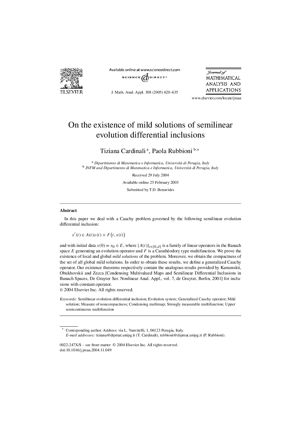 On the existence of mild solutions of semilinear evolution differential inclusions