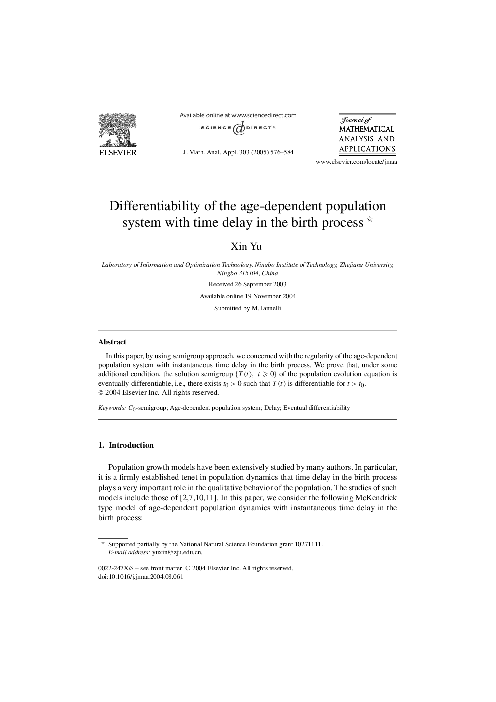 Differentiability of the age-dependent population system with time delay in the birth process