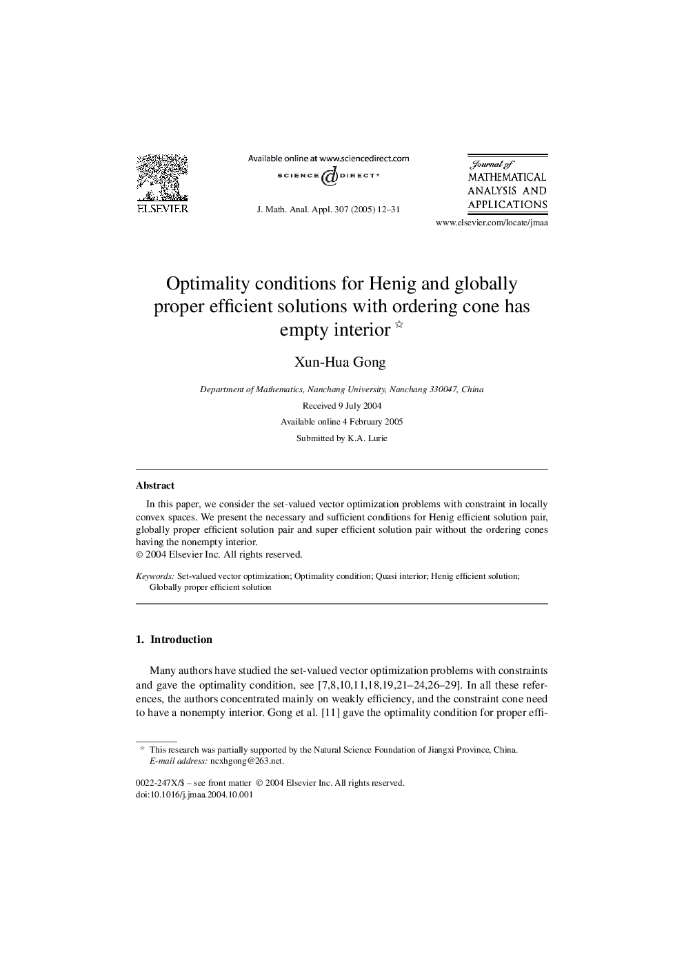 Optimality conditions for Henig and globally proper efficient solutions with ordering cone has empty interior