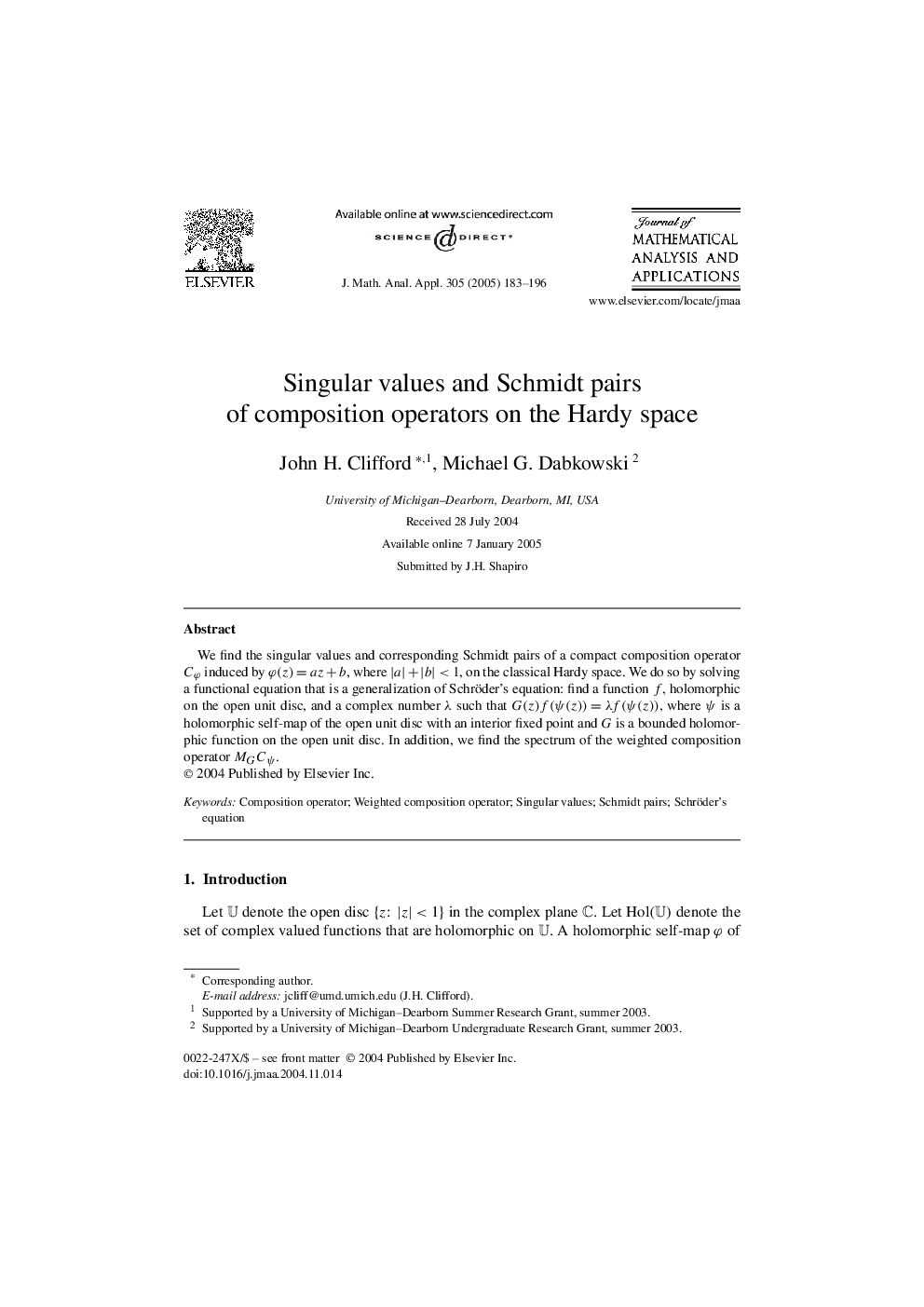 Singular values and Schmidt pairs of composition operators on the Hardy space