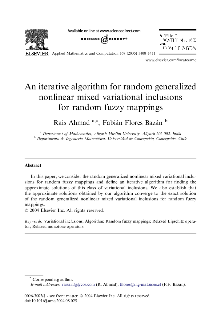 An iterative algorithm for random generalized nonlinear mixed variational inclusions for random fuzzy mappings