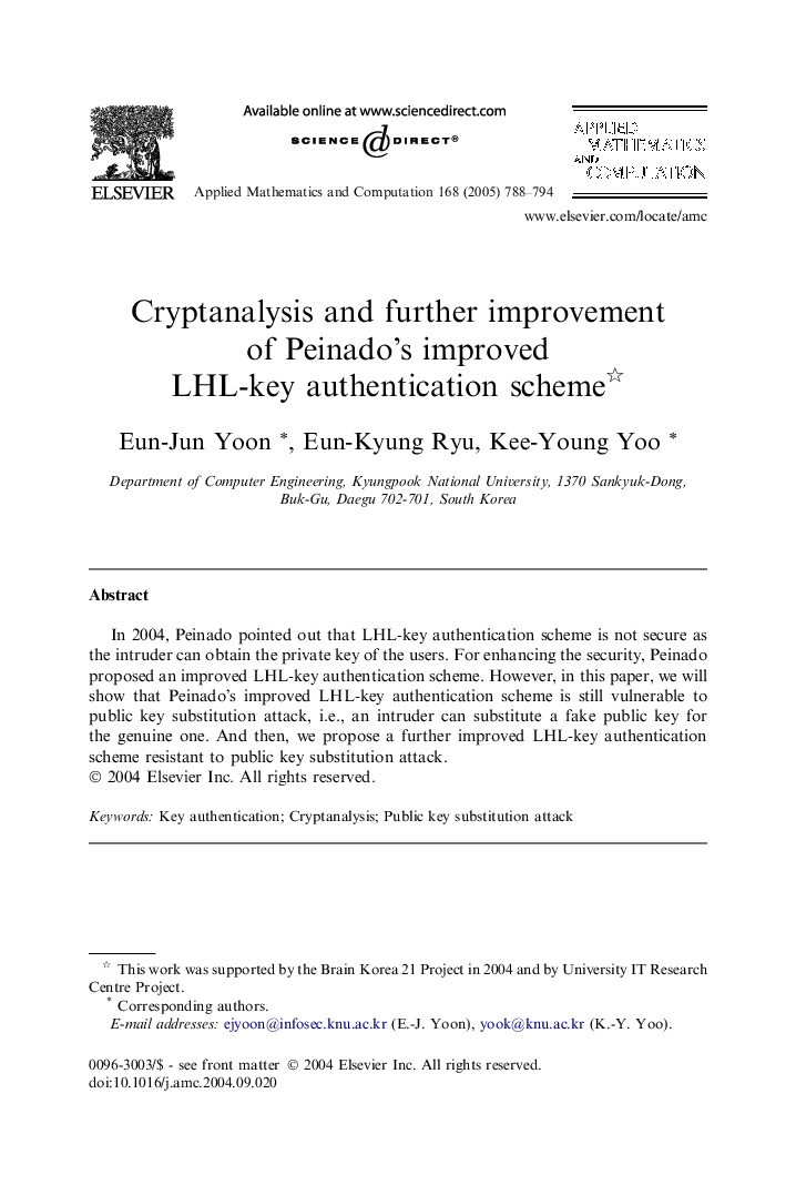 Cryptanalysis and further improvement of Peinado's improved LHL-key authentication scheme