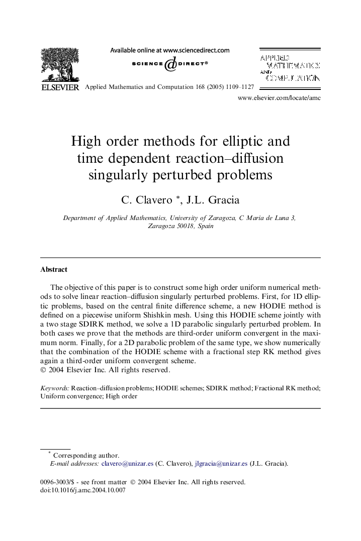 High order methods for elliptic and time dependent reaction-diffusion singularly perturbed problems