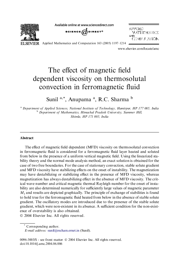 The effect of magnetic field dependent viscosity on thermosolutal convection in ferromagnetic fluid