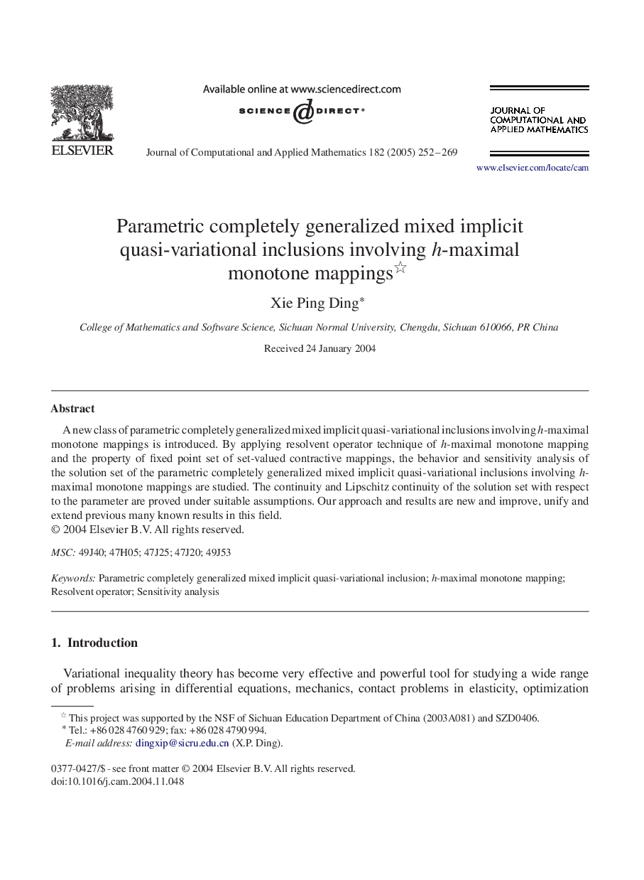 Parametric completely generalized mixed implicit quasi-variational inclusions involving h-maximal monotone mappings