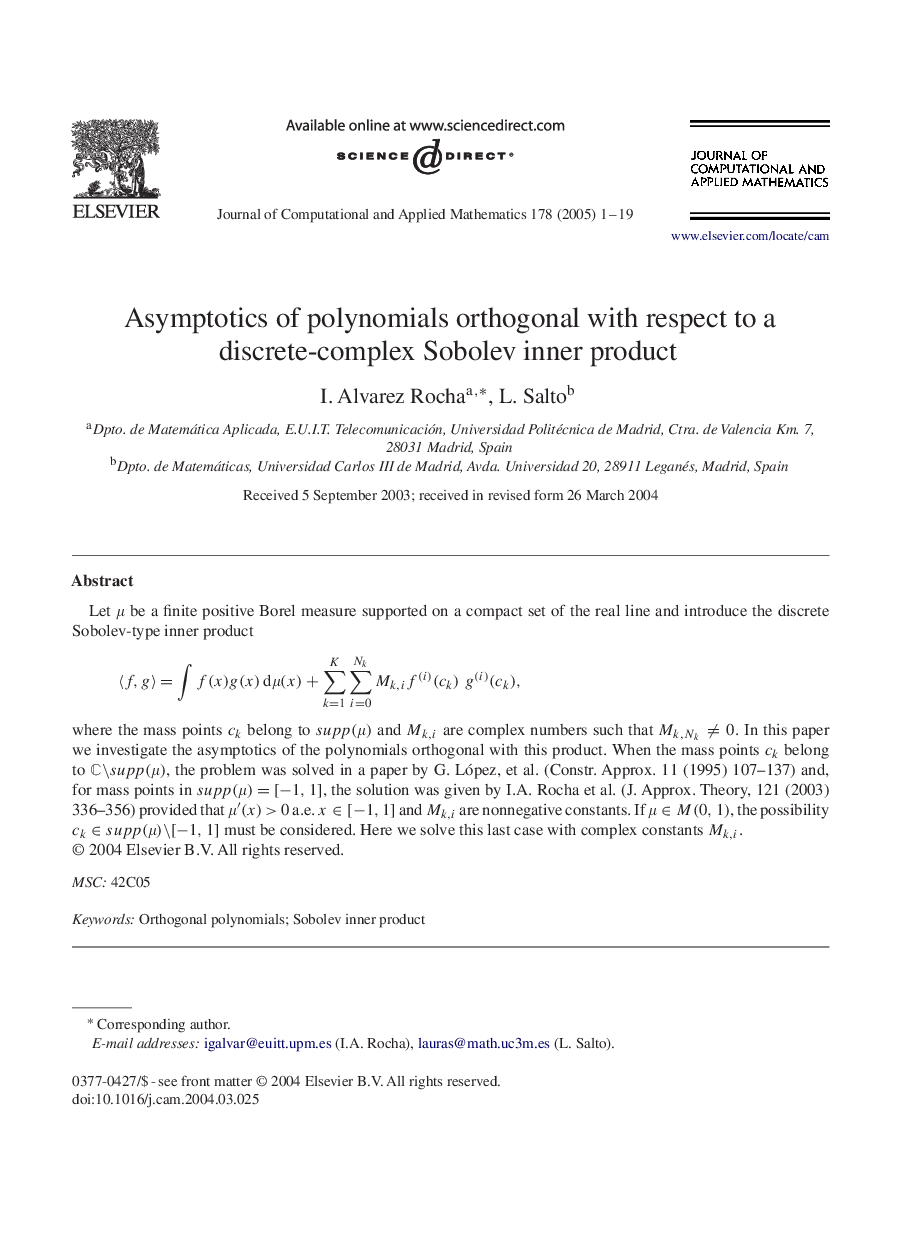 Asymptotics of polynomials orthogonal with respect to a discrete-complex Sobolev inner product