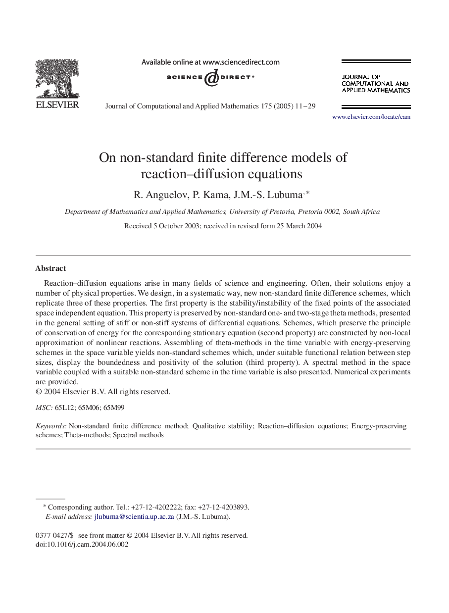 On non-standard finite difference models of reaction-diffusion equations