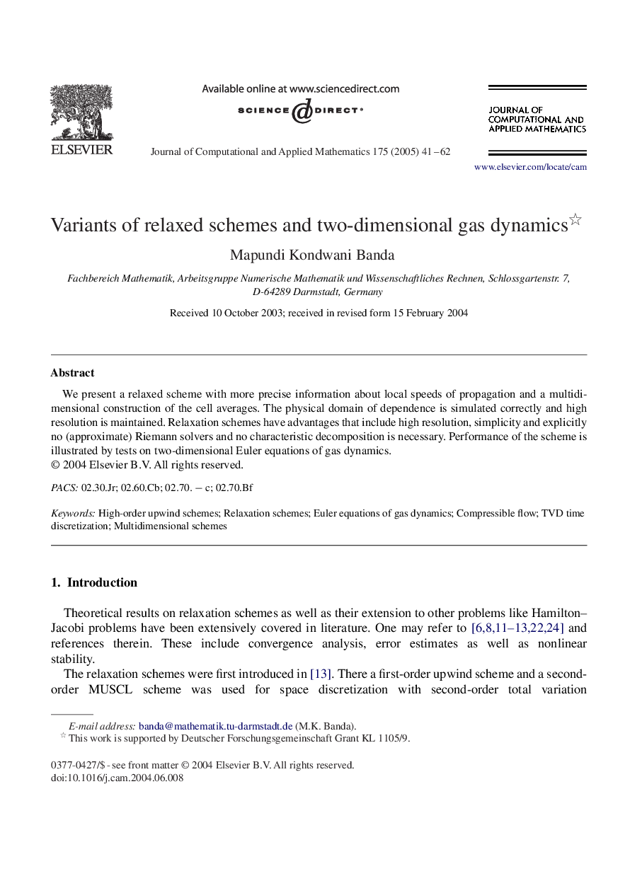 Variants of relaxed schemes and two-dimensional gas dynamics