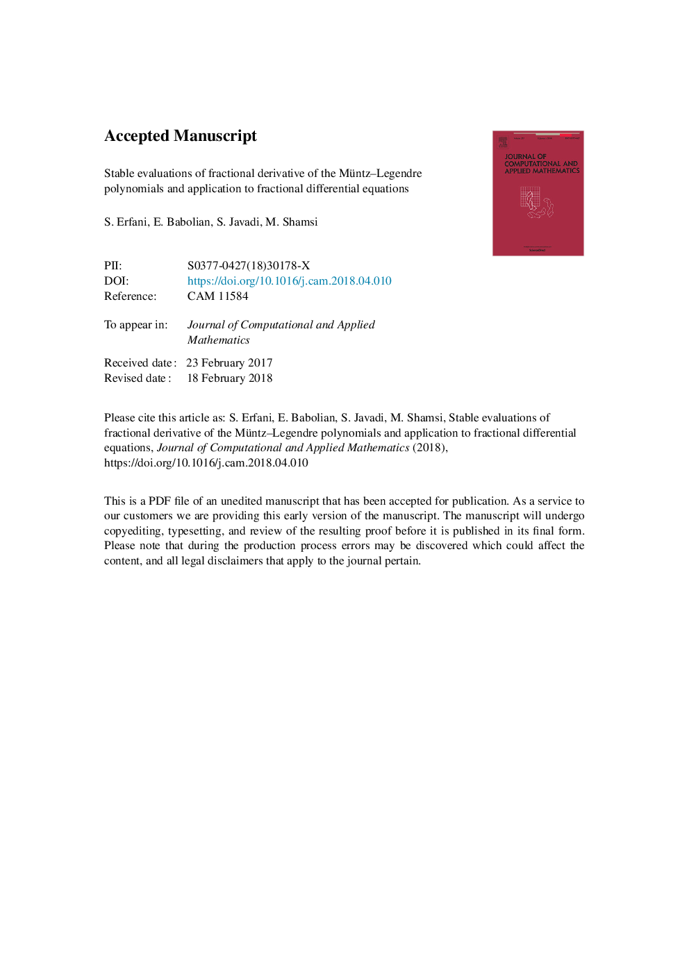 Stable evaluations of fractional derivative of the Müntz-Legendre polynomials and application to fractional differential equations