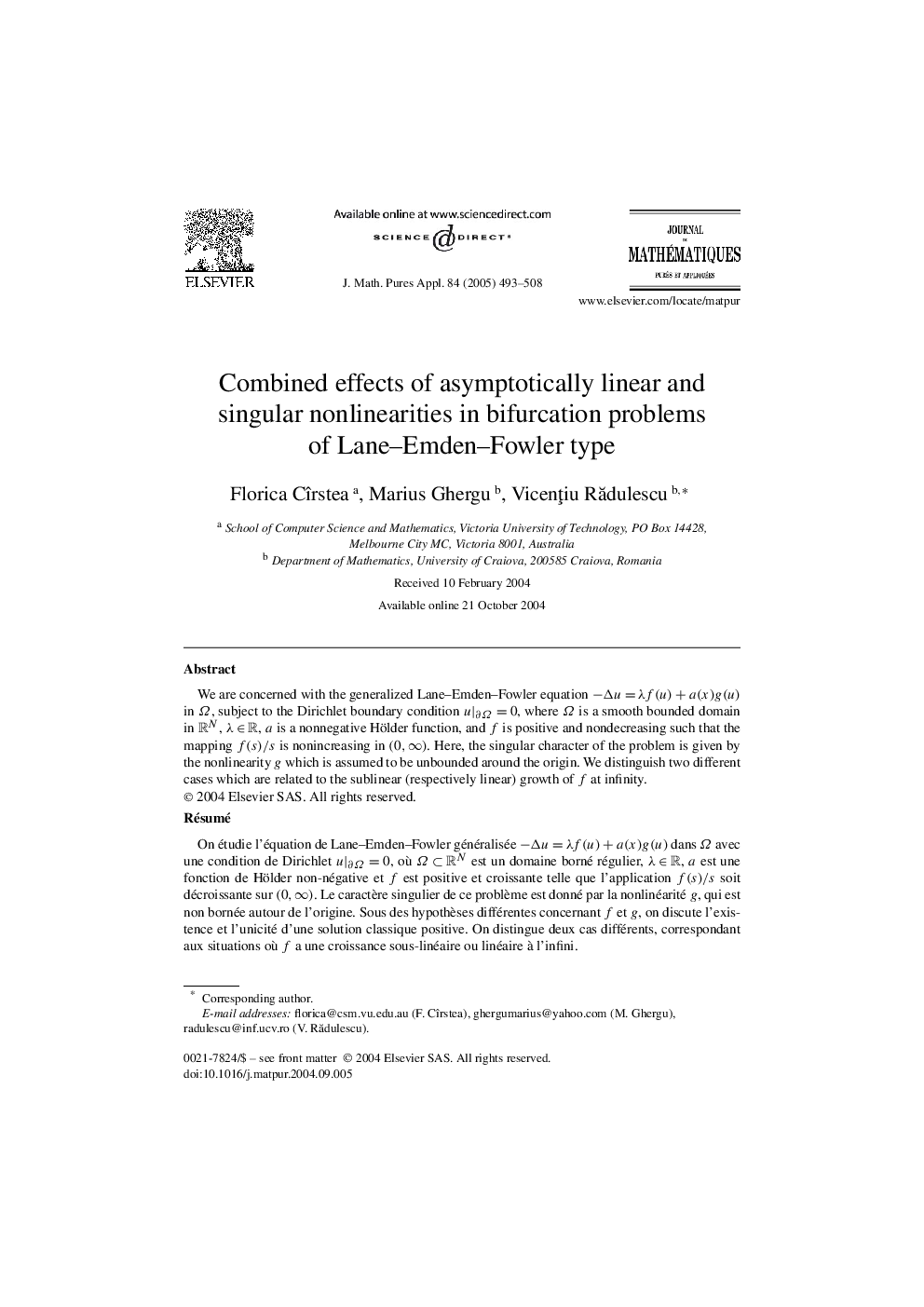 Combined effects of asymptotically linear and singular nonlinearities in bifurcation problems of Lane-Emden-Fowler type