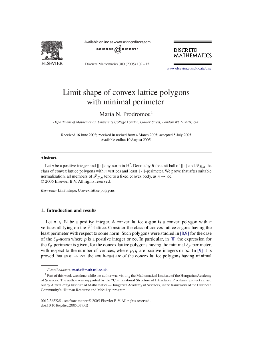 Limit shape of convex lattice polygons with minimal perimeter