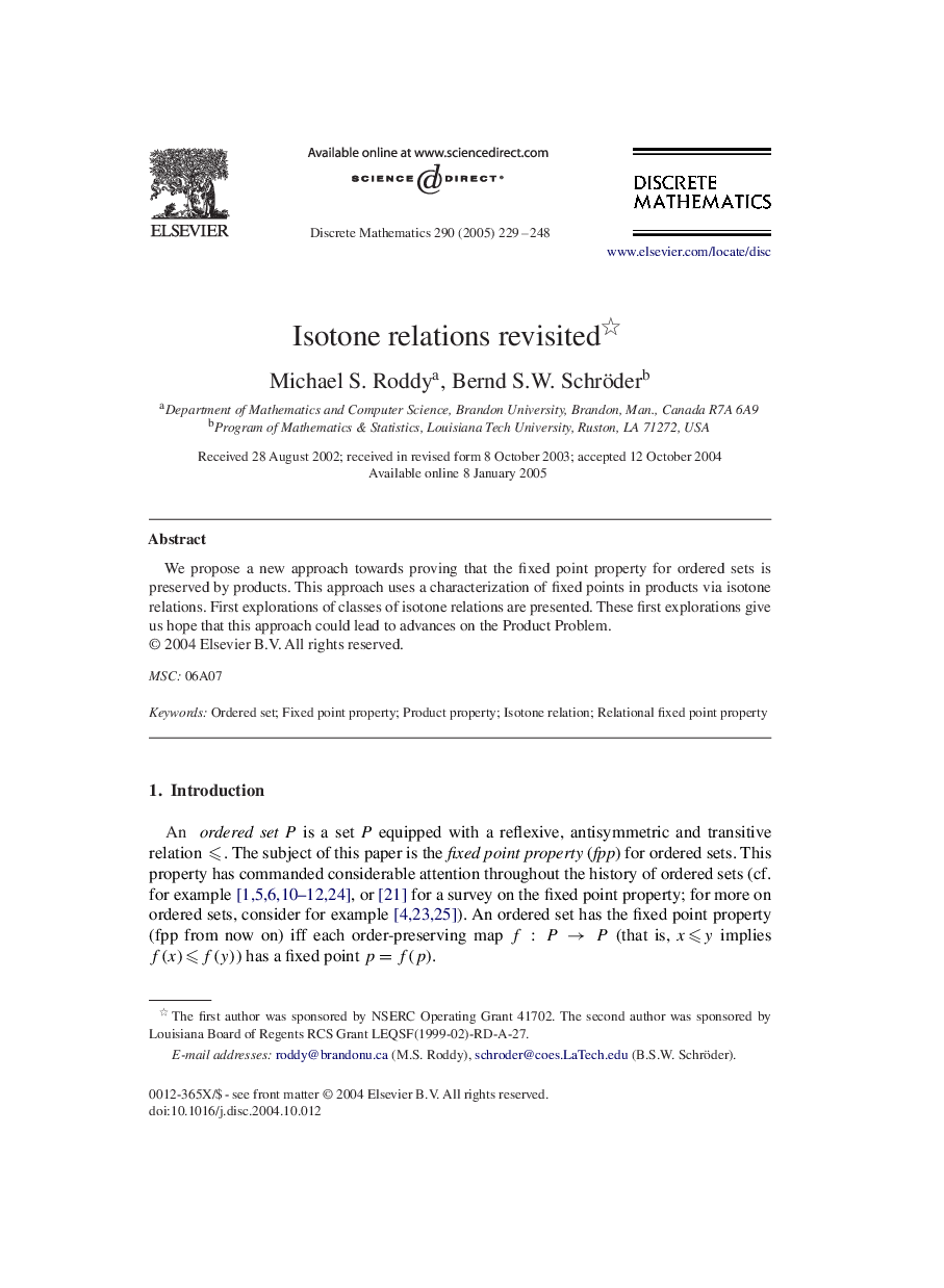 Isotone relations revisited