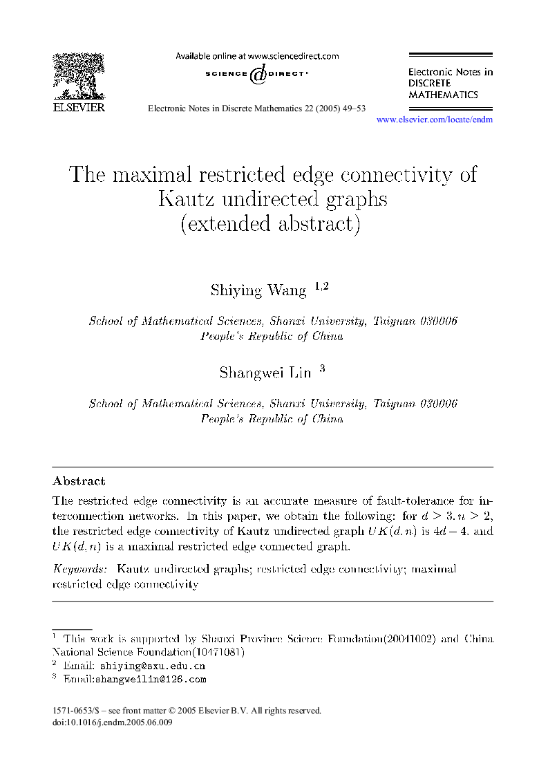 The maximal restricted edge connectivity of Kautz undirected graphs