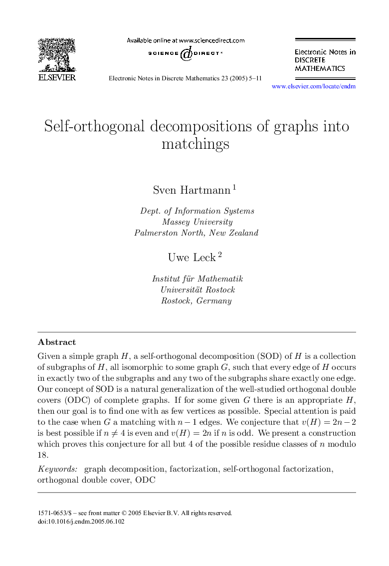 Self-orthogonal decompositions of graphs into matchings