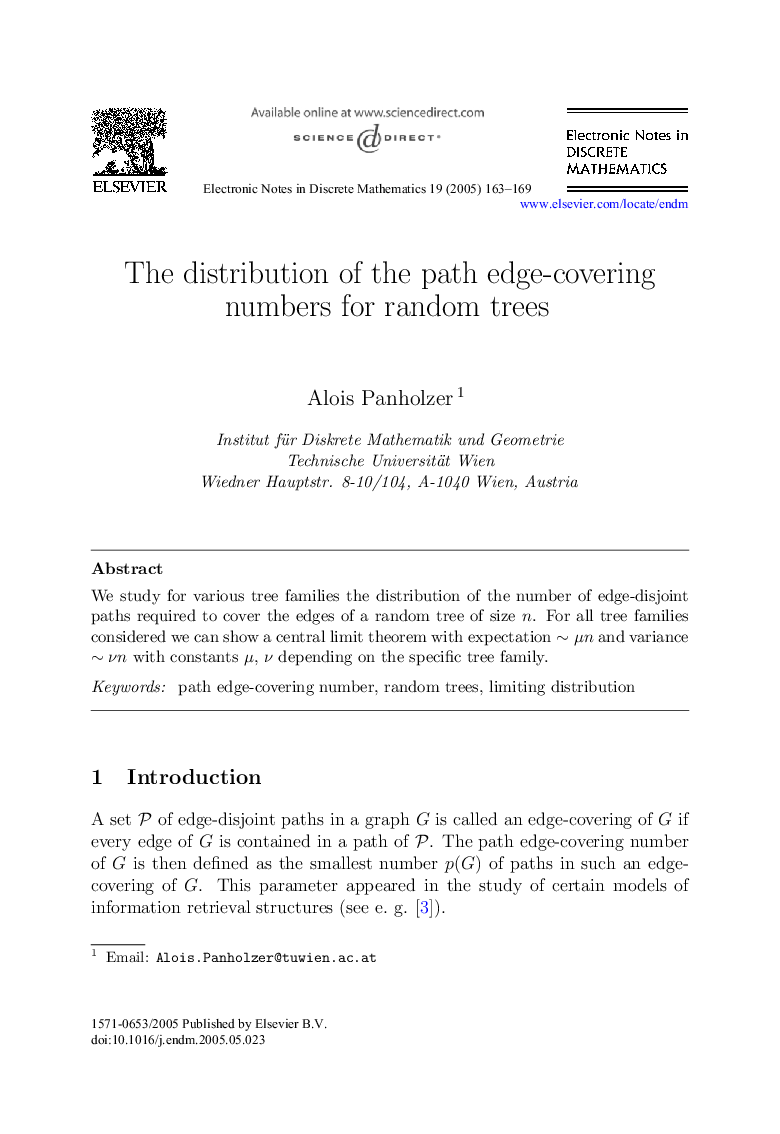 The distribution of the path edge-covering numbers for random trees