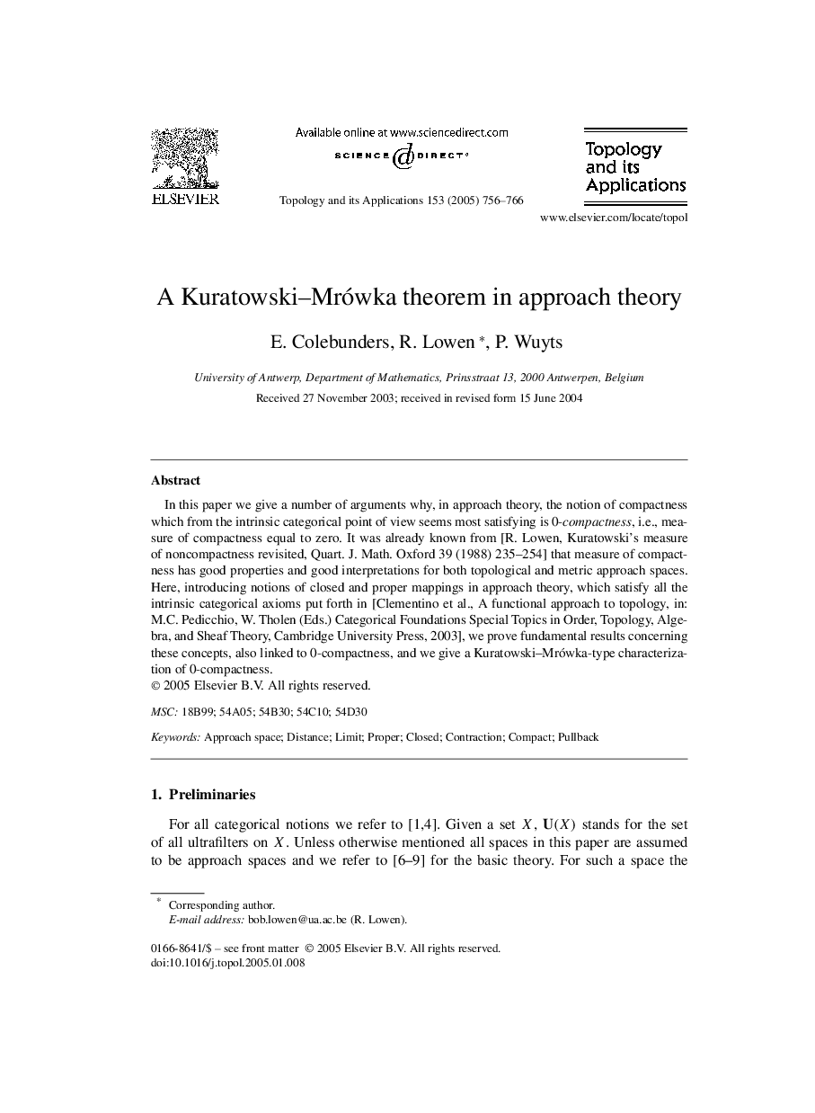 A Kuratowski-Mrówka theorem in approach theory