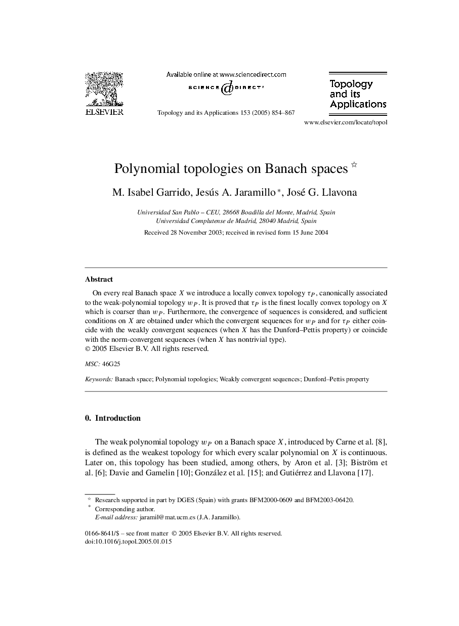 Polynomial topologies on Banach spaces